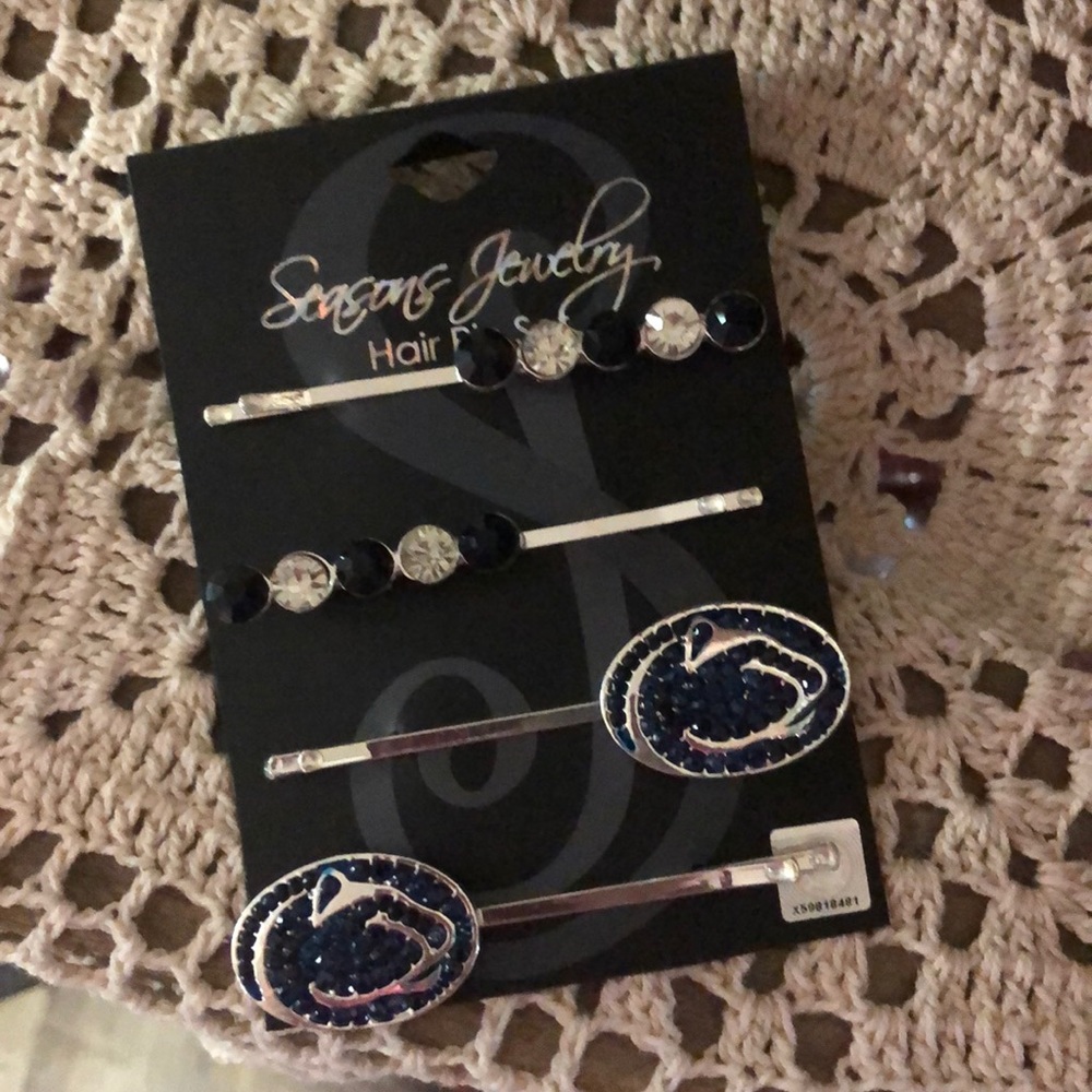 Penn state hair clips